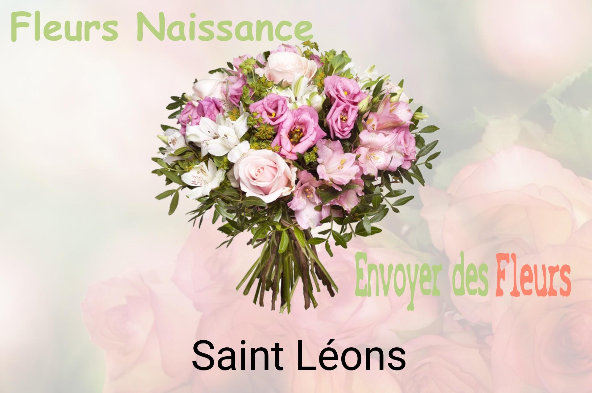 Bouquet de fleurs de naissance livré à Saint-Léons